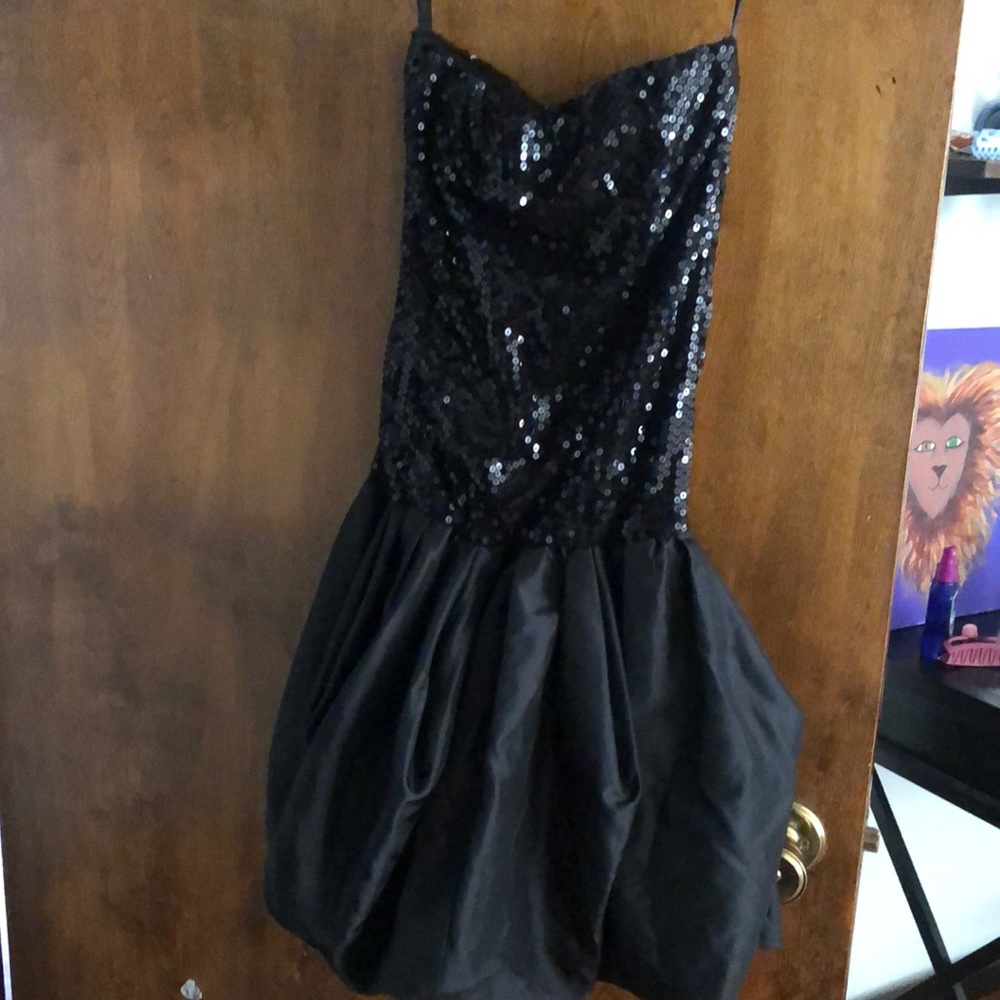 Love Reign Sparkly Black Dress
